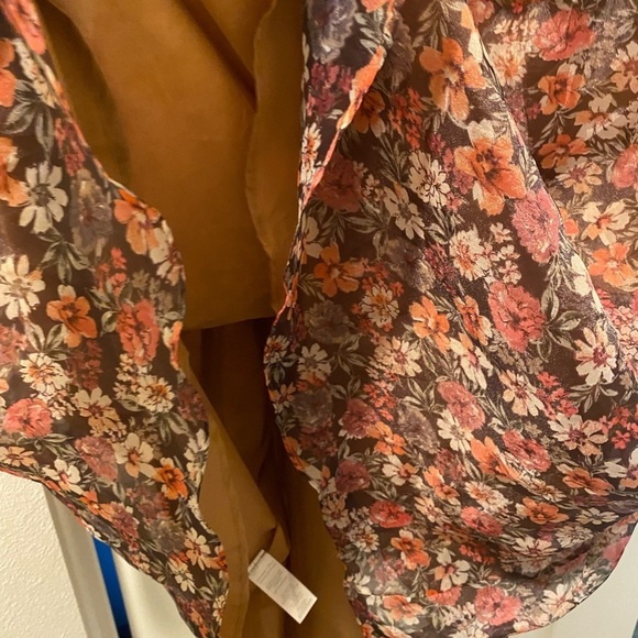 Lost & Wander Women’s Floral Ruffle Tiered  Botanique Midi Dress NEW size 12 - Picture 12 of 16